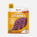 강아지고구마 말랑 강아지대용량간식 말랭이 건조 간식 고기슬라이스 소고기, 200g, 1개 : 펫앤아이
