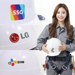 안전모 인쇄 스티커 제작 1개 주문가능 로고 제판비 없음 앞면 가로 60mmX50mm : 노군샵스토어