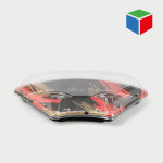 초밥용기 HP-308 흑레드 합세트 : 대흥포장주식회사