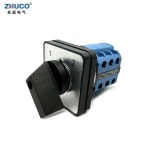 ZHUCO 범용 전환 선택기 캠 스위치 패널 마운트 SZW26/LW26-20 Ui 660V 20A 1-2 3 상 단자 48x48mm : 하루코퍼레이션16
