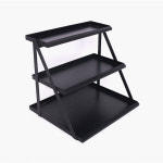 계산대진열대 츄잉껌 쿠키 데스크탑 1. 3단 조리대 거치대 선반 제품 진열대 소형 카운터 블랙 삼중직 : 거상빅초이