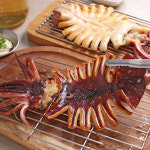 구룡포 반건조 반건 오징어 숙회 버터구이 마른 5미 650g 중대 특대 : 한바다씨푸드