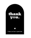 thank you 스티커 감사선물 포장 땡큐스티커 54mmX90mm 선물데코 : 맘대로