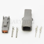 도이치 DTM 커넥터 방수 전기 입구 공기 온도 센서 플러그 DTM06-2S DTM04-2P AMT04-2P 1 세트 2 핀 : 이십플렉스