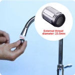 7가지 색상 LED 라이트 변환 수도 꼭지 주방 욕실 수전 필터 노즐 (A0896) : 용천삼리