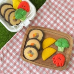 [동생 김밥세트] 김밥쿠키 도시락 소풍 디저트 봄 수제쿠키 수제구움과자 버터쿠키 : 언니가 숨겨 놓은 과자상자