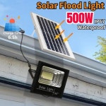 500W 태양 홍수 조명 LED 광 발전 스포트라이트 IP67 야외 정원 램프 제어로 : 동막골마켓