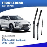 RHD Front Rear Windshield Wiper Blades BYD U SEALION 6 SA3 2022-2025 Song Plus Brushes Accessories : 웅스산업