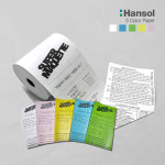 수퍼마케트 57X30 50롤 무선 단말기 카드 전표 영수증 포스 포스기 컬러 용지 감열지 : 수퍼마케트