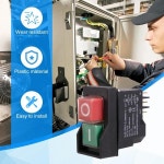 비상 정지 스위치 방수 안전 스위치 Kjd17 전자기 스위치 모터 보호 스위치 6 핀 250V 16A : 이십사플렉스