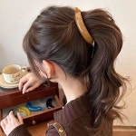 유광 반달 바나나 포니테일 로우번 올림 머리 헤어 집게 핀 삔 : 공주세상