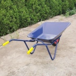 농업용 손수레 과수원 리어카 원예 농사용 핸드카트 구루마 소형-파란색 외발(공기주입식) : 미미의샵