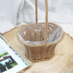 내추럴 라탄스타일 볼륨 미니 바구니 시즌상품 졸업식 카네이션 꽃바구니 만들기 수업 재료 화분 달리베리 : 달리베리