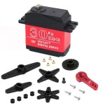 트럭용 방수 서보 180 270 고속 SERVO FT5330M 조향 토크 Arm 메탈 기어 디지털 조타기 20KG (180도) : 탑섭웰스파워