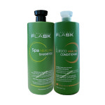 플라스크 힐링 샴푸+컨디셔너 세트 세정력 좋은 약산성 자몽향 대용량 1500g : 미인 상점