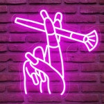 네일 아트 네온 사인 관리 손톱 인테리어 메니큐어 33x31.8cmUSB : 일등직구몰