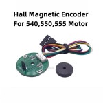 DC3.3V-5V 홀 마그네틱 인코더 AB 2 상 DC 모터 속도 코드 디스크 방향 센서 370 520 540 550/555 DC 모터용 : 이십플렉스
