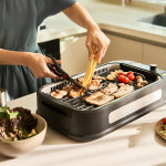 키치니스 전기그릴 연기 안나는 없는 팬 가정용 고기 삼겹살 구이 불판 : 키치니스