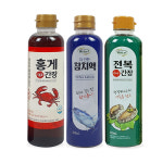 웰크리 홍게간장 500ml 1개 + 전복간장 500ml 1개 + 참치액 500ml 1개 : 리빙다이닝키친