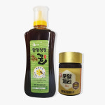 함평청정꿀 밤꿀 튜브형 벌꿀 1kg+로얄제리 50g 2병 : 함평청정꿀