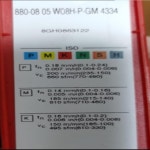 카바이드 인서트, 880-0805W08H-P-GM 4334, 10 개 : 에스에스국제무역