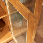 소이솜 스윗 원목 홈카페 830 유리 도어주방수납장 : 소이솜