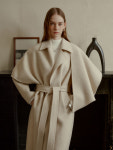 [뮤제] COPPENHAGEN Camel Blended Handmade Muffer Hairy Wool Coat_Oatmeal : MUSEE