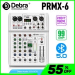 오디오 믹서 콘솔 사운드 믹싱 USB PC 레코드, 녹음 스튜디오, 모바일 라이브용, 5.0 BT, 6 채널, 24 비트, 192k, 99 DSP 효과 : 여기다이쓰요몰