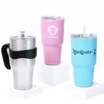 [판촉상품] 판촉머그 304스텐 이중텀블러 900ml(핸들옵션) (x 45개 묶음) : 굿스기프트