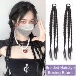 붙임가발여성용 클립온 헤어 익스텐션 복싱 브레이드 합성 여름 땋은 자연스러운 컬러 포니테일 : 오로라종합유통