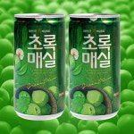 웅진 초록매실  180ml x30캔 고칼슘오렌지 사과 옥수수수염차 헛개차 스크린 모텔 업소용 혼합음료 과채음료수 미니캔 단캔모음 : 전진몰