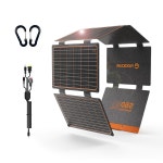 PD3.0 USB-C QC3.0 USB-A 휴대폰 태양광 패널 휴대용 위한 출력 뱅크... 장착된 충전기 발전소 FLEXSOLAR DC가 소형 캠핑 긴급 : 케넥트월드