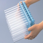 시험관 랙 130X250X51mm 직경φ16.5mm 50개 수납 H1018 (블루) : 비전랩사이언스