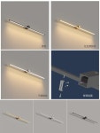 벽등 갤러리벽등 스퀘어 램프 카페 조명 통로 블랙 80CM 기본발열광출하 : 씨이오1