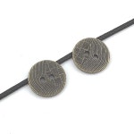 YOGCORETT 10pcs 골동품 청동 금속 2구 스크랩북 바느질 버튼 DIY 공예, 재킷, 코트, 의류 액세서리 20mm : 22서초직구