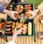접이식 캠핑 그릴 화로대 감성 바베큐 BBQ 미니 화로 : 뒷마루