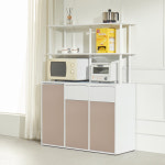 소이솜 마크 다용도 재활용 분리수거함 3칸 서랍형 휴지통 수납장 상부선반 포함 : 소이솜