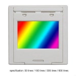 E1PC 0.91x1.38in 회절 격자 사각형 광학 화격자 50/100/300/600 라인 내구성 : 이십오플렉스