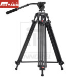 JIEYANG 멀티튜브 삼각대 스탠드 유체 촬영 비디오 필름 DSLR 카메라용 높이 75 161cm JY0508 : 연수커머스