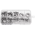 360Pcs Stainless Steel Flat Washer Sealing Solid Gasket Plain Washer Flat Seal Ring Tool M2 M2.5 M3 : 이십칠플렉스