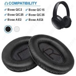 보스 QC2/QC15/QC25/QC35/AE/2/2i/2w 헤드셋 쿠션용 메모리 폼 이어 패드 2개 : 여기다이쓰요몰