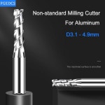 3플루트 엔드 밀 알루미늄 1.2MM 1.3 1.4 1.6 1.7 1.8 1.9 2.1 2.2 2.3 2.4 2.6 2.7 2.8 2.9MM 소수점 밀링 커터 CNC 도구 : 구매유통646