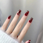 붉은 나비 꽃 진주 활 스프레이 페인트 합금 네일 아트 라인석 장식 매니큐어 액세서리 10 : 29난쟁이