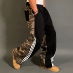 (2COLOR)카모 아미트랙 벌룬와이드 스웻팬츠 남여공용 스트링팬츠 : 바모스피지컬