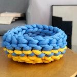 자이언트빅얀 반려견 댕댕이 만들기 고양이 두꺼운 패브릭얀실 반려묘 방석 01 아보카도 그린 250g 반근 정도 : ChillBuy