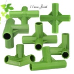 플라스틱 온실 프레임 가구 커넥터, 식물 말뚝 펜싱 파이프 조인트 스탠드, 원예 티 5-50PCs, 11mm : 동막골마켓