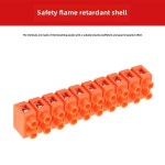 도매 빠른 배선 터미널 H2519-10 기본 유형 구리 터미널 행 10 슬롯 내화 재료 커넥터 : 이십칠플렉스