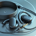 골전도헤드폰 이어폰 귀걸이형 외부 헤드셋 유선 마운트 메이트 화이트 3.5mm 1.2m : 바잉024