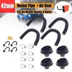 WEBASTO EBERSPAR용 자동차 히터 덕트 파이프 및 32-80CM 길이 에어 디젤 주차 벤트 아울렛 호스 42MM 4 개 : 성유유통750