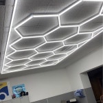 매우 밝은 육각형 LED 조명, 차가운 흰색 자동차 디테일링 워크샵 세차 천장 벌집 유형, 110V-240V : 오늘종합몰